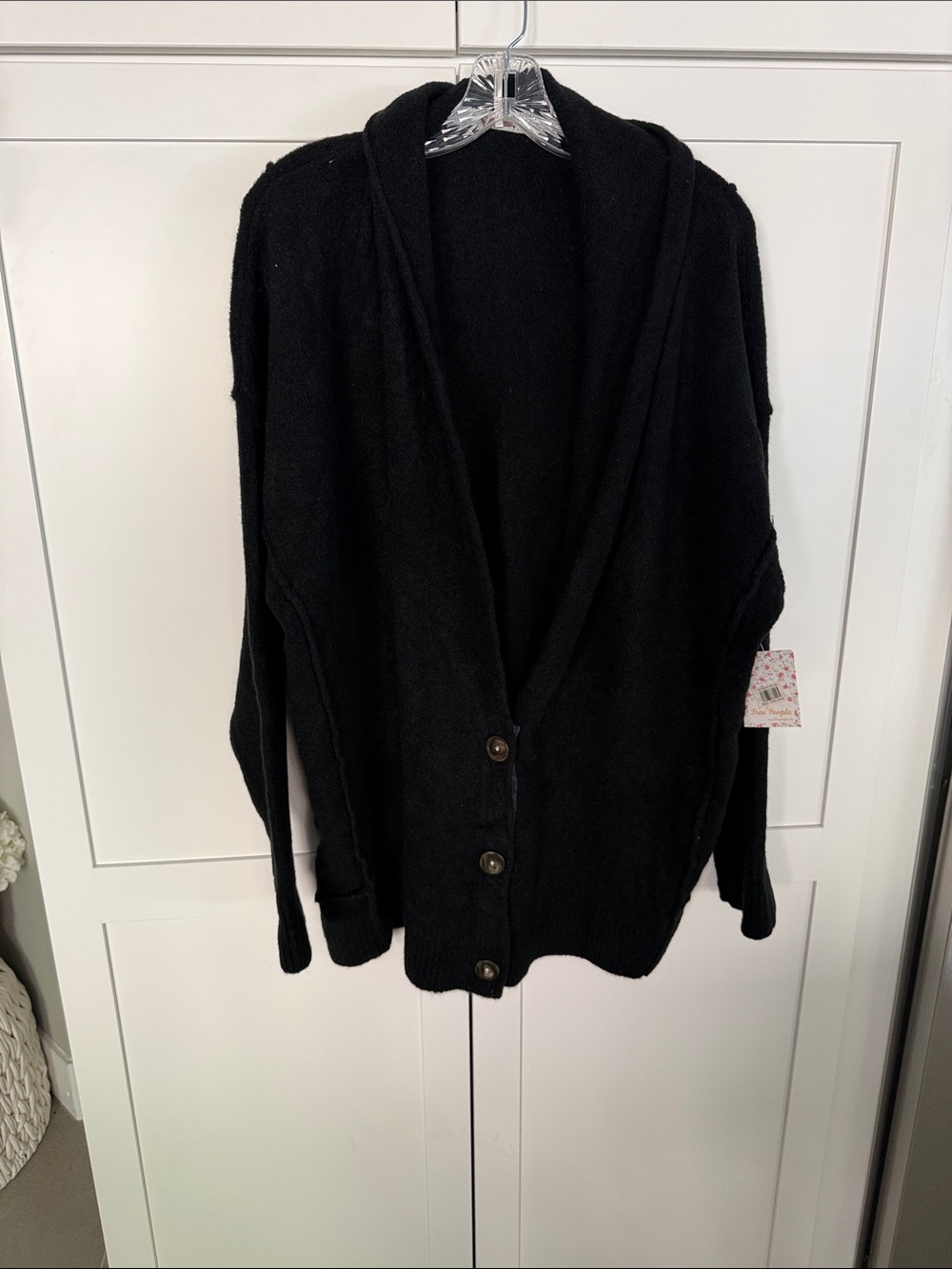 Free People NWT shawl collar wool blend cardigan